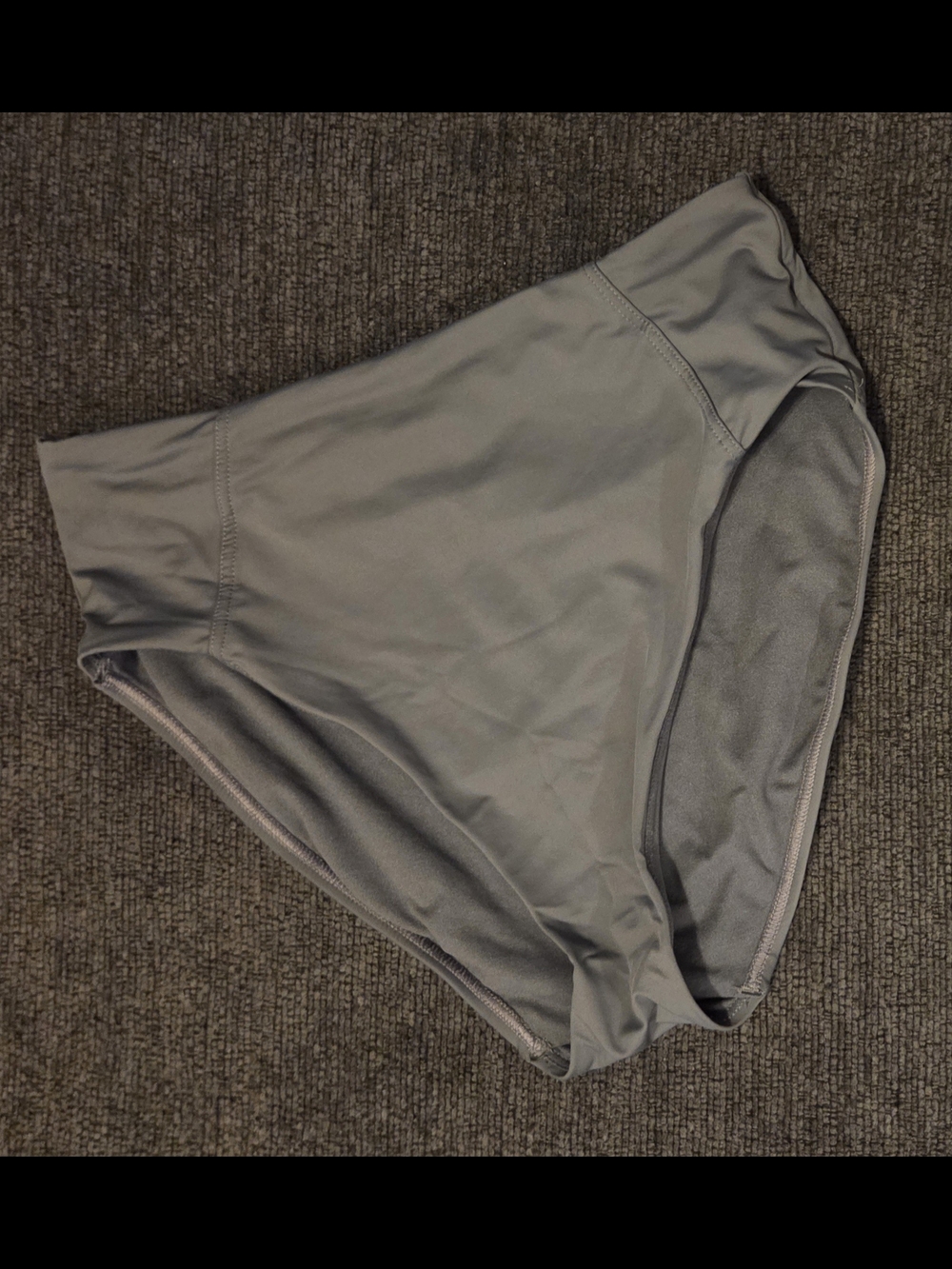 Kanu Surf Women's High-Waist Bikini Bottoms in Light Gray. Size 8